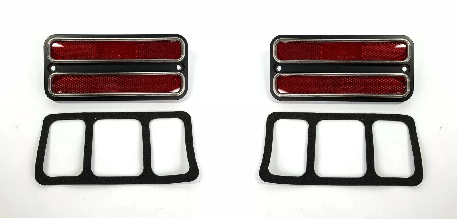 Side Marker Lights Red Pair for 1968-1972 Chevy GMC Truck Turn Signals