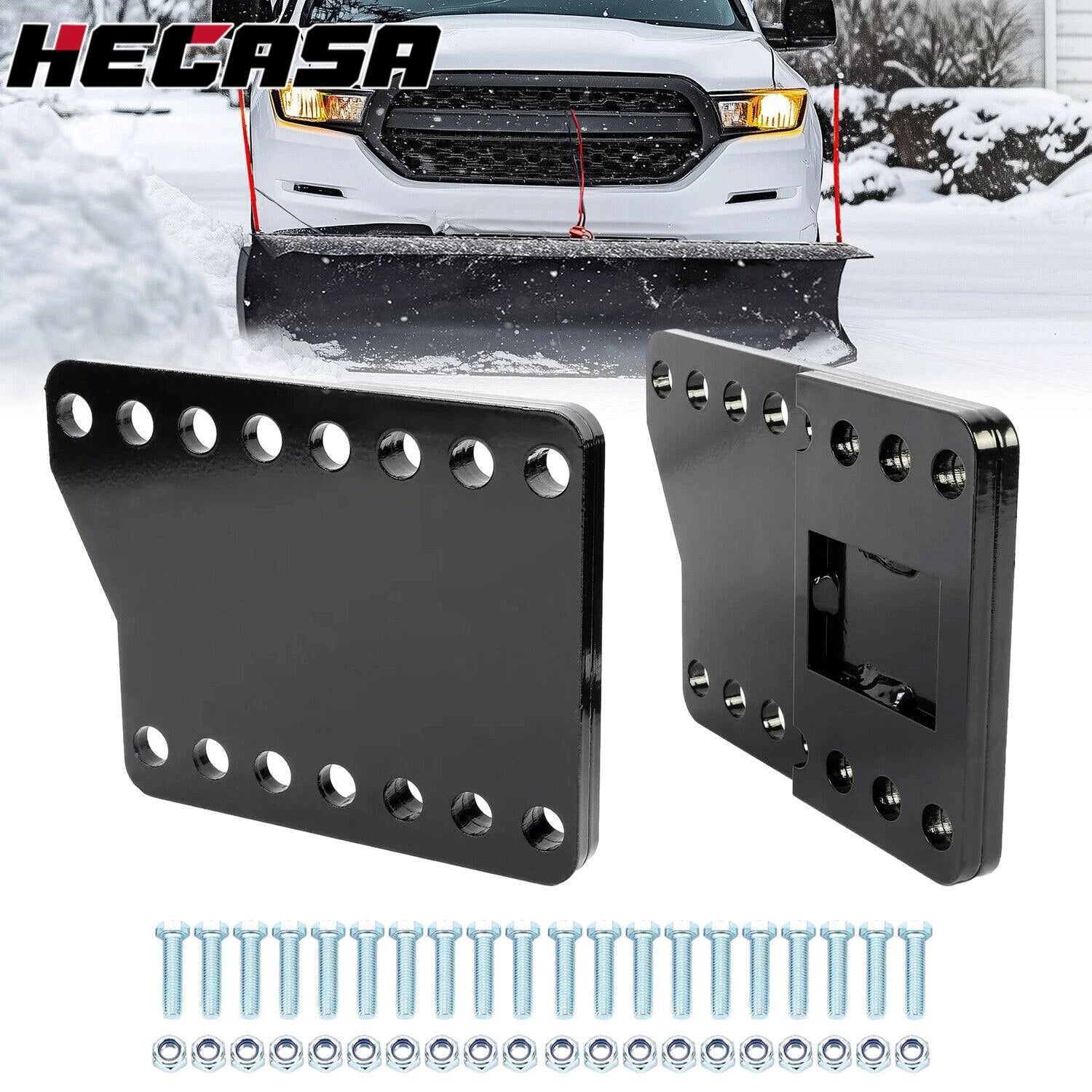 Mount Drop Brackets for Universal Snowplow (Steel Lift Extension Kit)