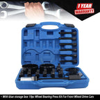 19-Piece Front Wheel Driver Bearing Tool Set for Automotive Repair
