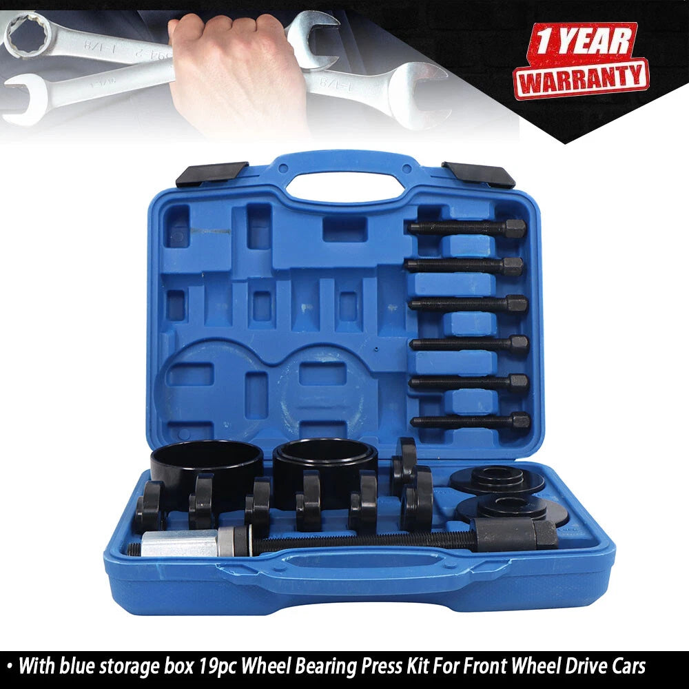 19-Piece Front Wheel Driver Bearing Tool Set for Automotive Repair