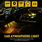 Set of 2 RGB LED Ambient Light Strips for Car Dash Door (Universal)