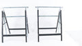 7-Speed Adjustable Height Foldable Metal Sawhorse Work Stand (440lbs Capacity)