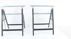 7-Speed Adjustable Height Foldable Metal Sawhorse Work Stand (440lbs Capacity)