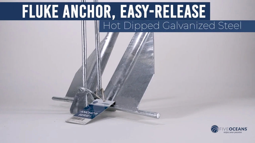 5 lb fluke anchor for boats (Slip-Ring, hot dipped galvanized steel)