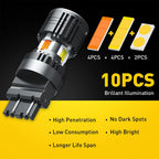 2X 3157 Switchback LED Turn Signal Lights for