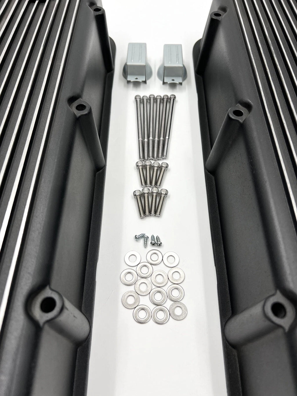 Aluminum Valve Covers Tall Finned Replacement for BBC 396 402 427 454 (–)