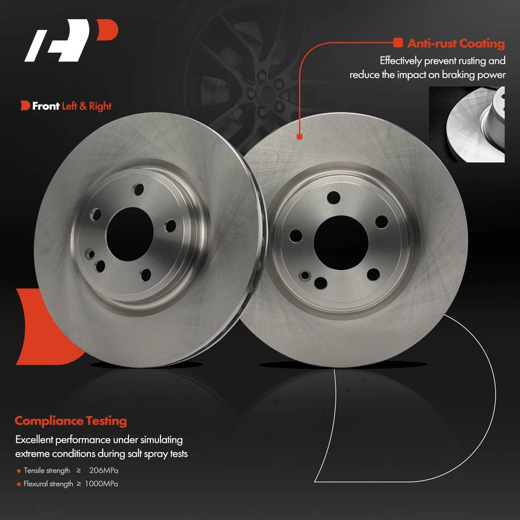 Front Disc Brake Rotors for Mercedes-Benz CLA250 (2014–2019)