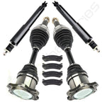 Front CV Axle, Brake Pads & Struts for GMC Sierra 1500 WT SLE (1999–2004)