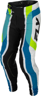 Fly Racing Lite LE Offroad Pants for Men US 32 (White Lime Blue)