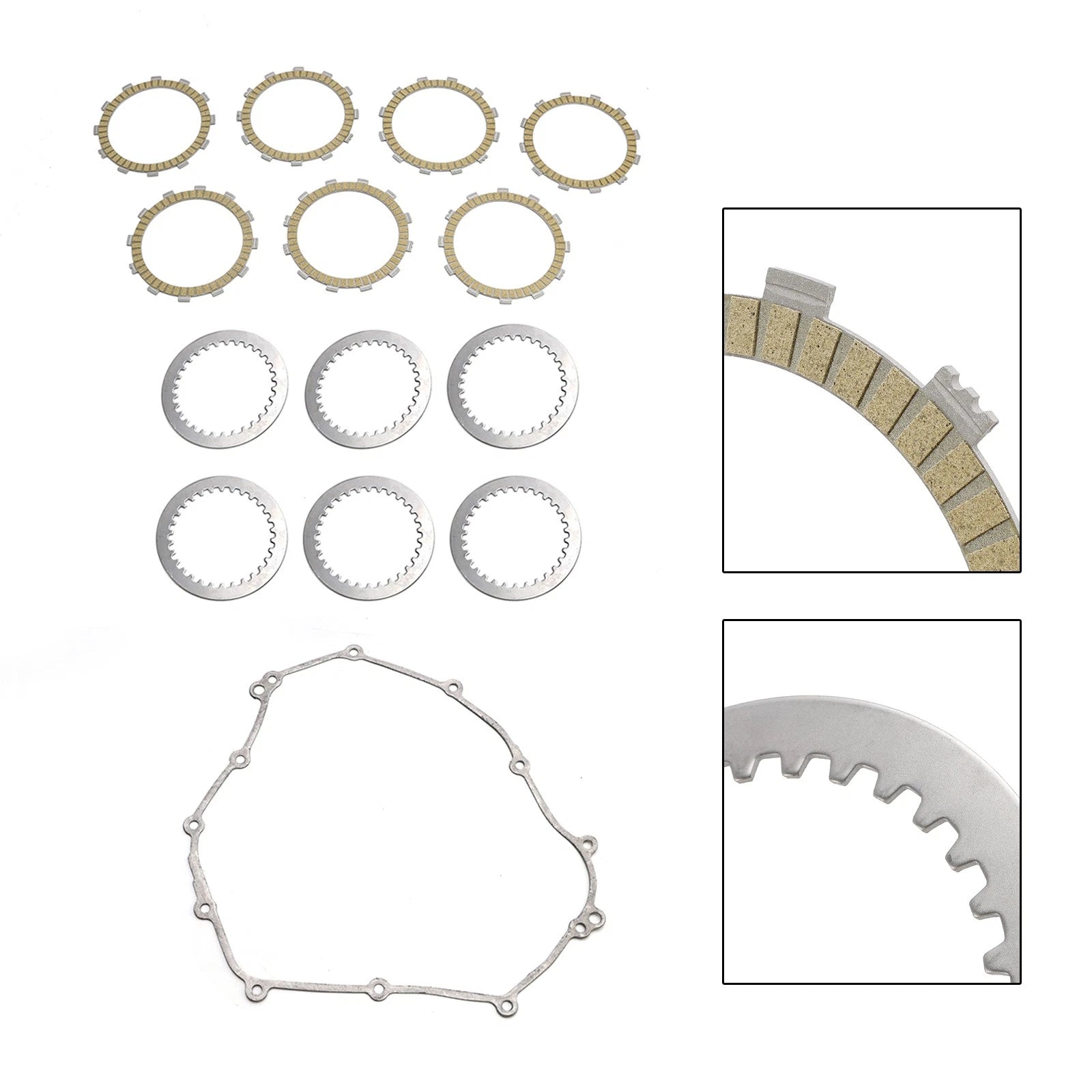 Clutch Friction Plates & Gasket Kit for Yamaha MT-07 XSR700 Tenere 700 (2016–2024)