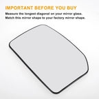 Left Upper White Mirror Glass for Ford Transit MK6 (2000–2006)