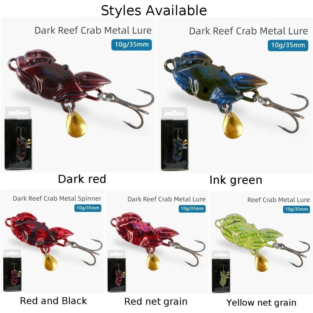 35mm Bass Fishing Metal Crab Spoon Lure 10g Long Casting Bait