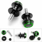 2X 10mm CNC Swingarm Spool Slider for Kawasaki ZX10R Z800 Z1000