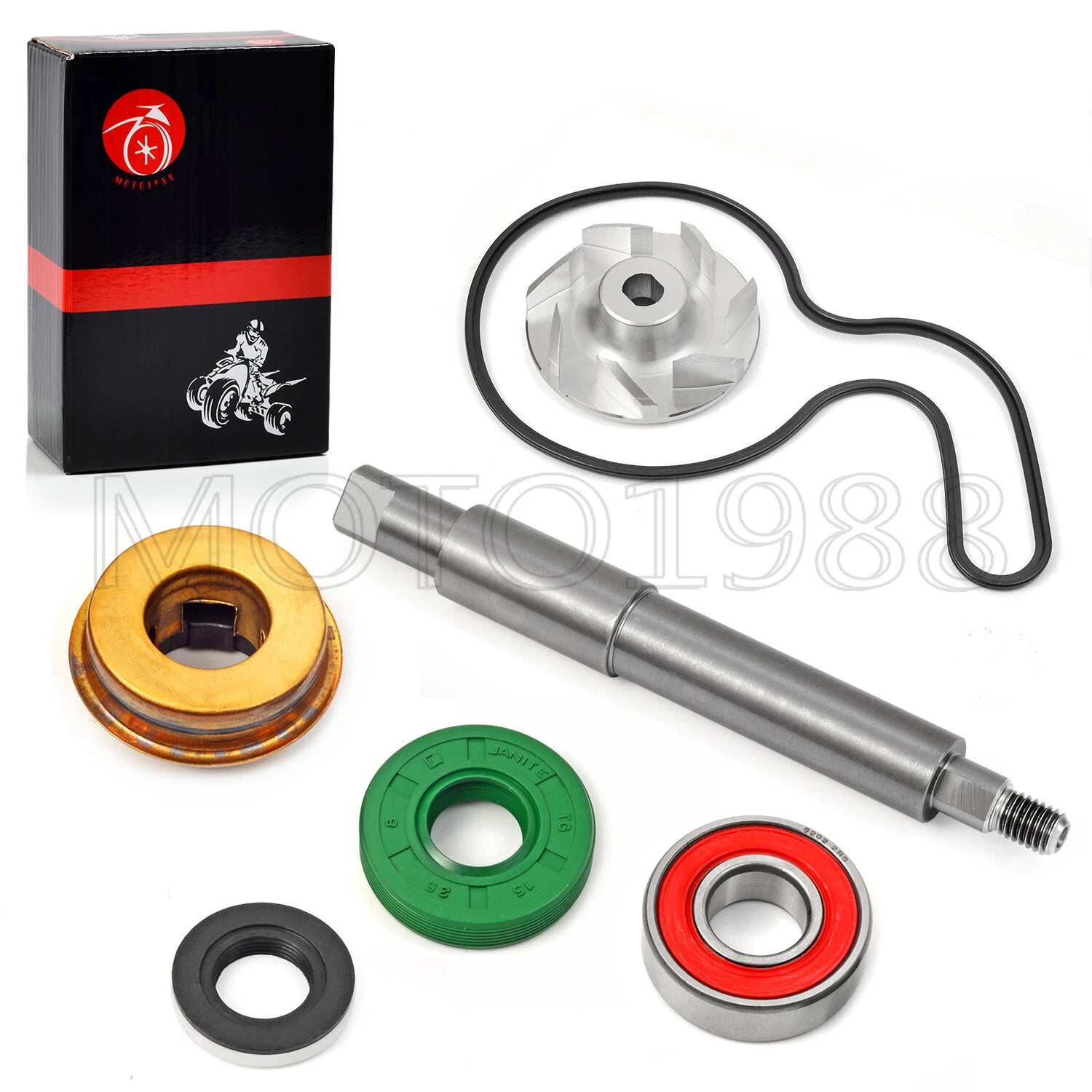 Water Pump Seal Impeller Shaft Rebuild Kit for Polaris Ranger 700 800 RZR 800 (2006–2014)
