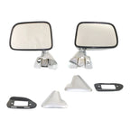 Chrome Side View Mirrors Pair for Toyota Pickup Truck 4Runner (1987–1988)