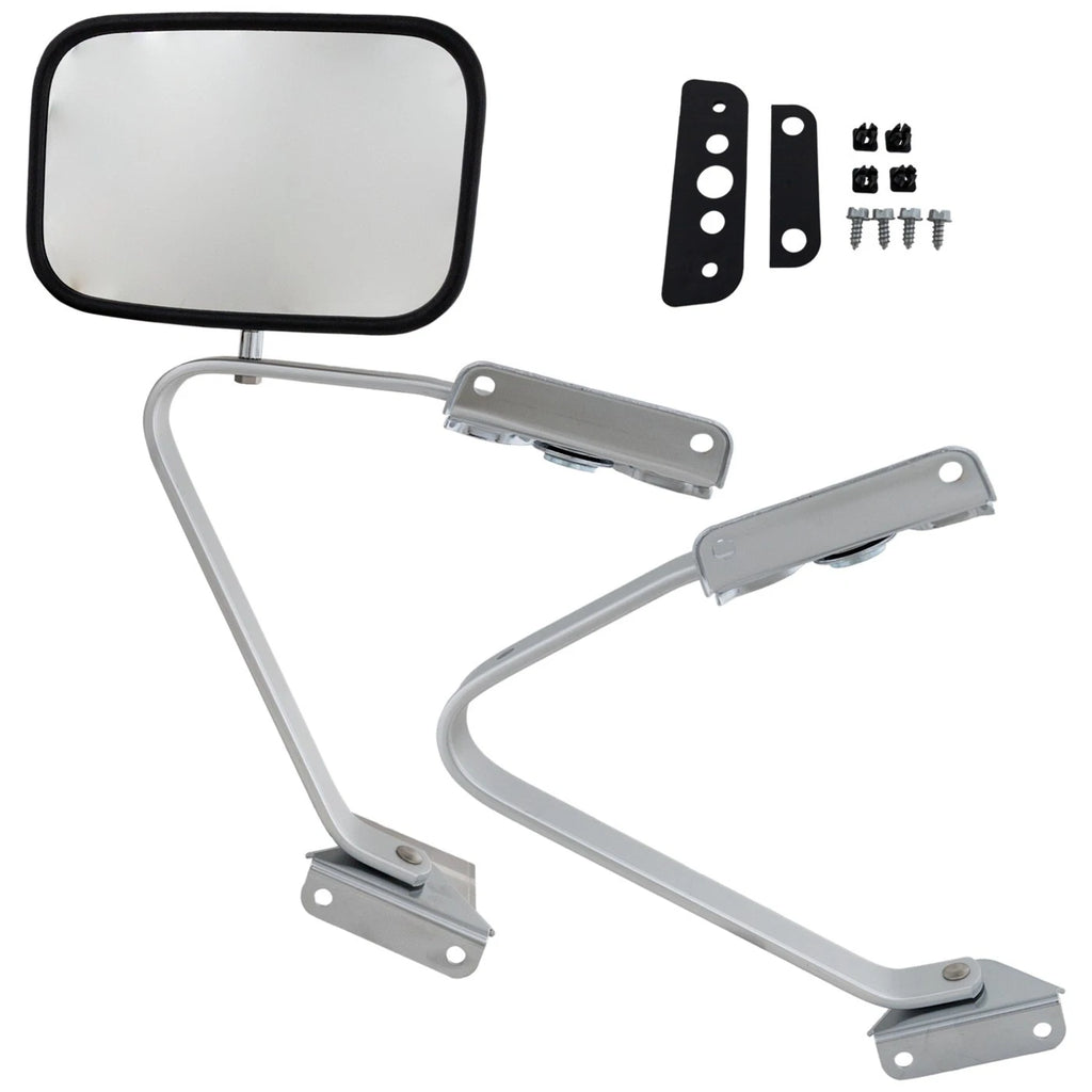 Right Manual Folding Chrome Mirror for Ford F-150 F-250 F-350 Bronco (1987–1991)