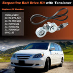 Drive Belt Tensioner Kit with Belt for Honda Accord Odyssey Pilot (2003–2017)