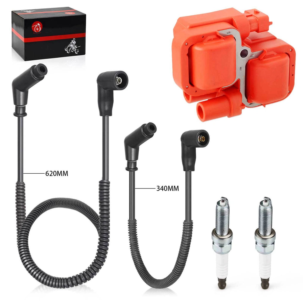 Ignition Coil & Spark Plug with Wire Cap for Can-Am Maverick 1000R (2013-2018)