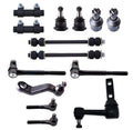 Set of 14 Front Lower Ball Joints & Outer Tie Rod Ends for Dodge Ram 2500 (1994–1999)