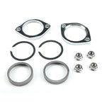 Exhaust Flange Install Kit for Harley Davidson (C-Clips, Serrated Nuts)