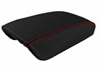 Leather Console Lid Armrest Cover for Acura TL (1999–2003) Red Stitch