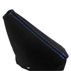 Automatic Shift Boot for Land Rover LR2 (2008–2012) Carbon Fiber Blue Stitch