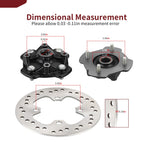 Front Wheel Hub Set of 2 w/ Brake Disc for Honda Rancher 420 (2014–2024)