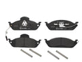Set of 4 Brembo Front Low Metallic Brake Pads for Mercedes W163 ML320 ML350 ML430 (1998–2005)
