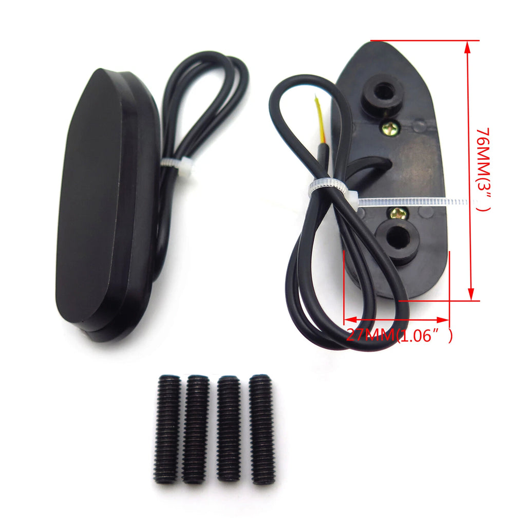 LED Signal Black Mirror Block Off Base Plate for Suzuki GSXR1000 (2005–2008) & GSX (2006–2012)