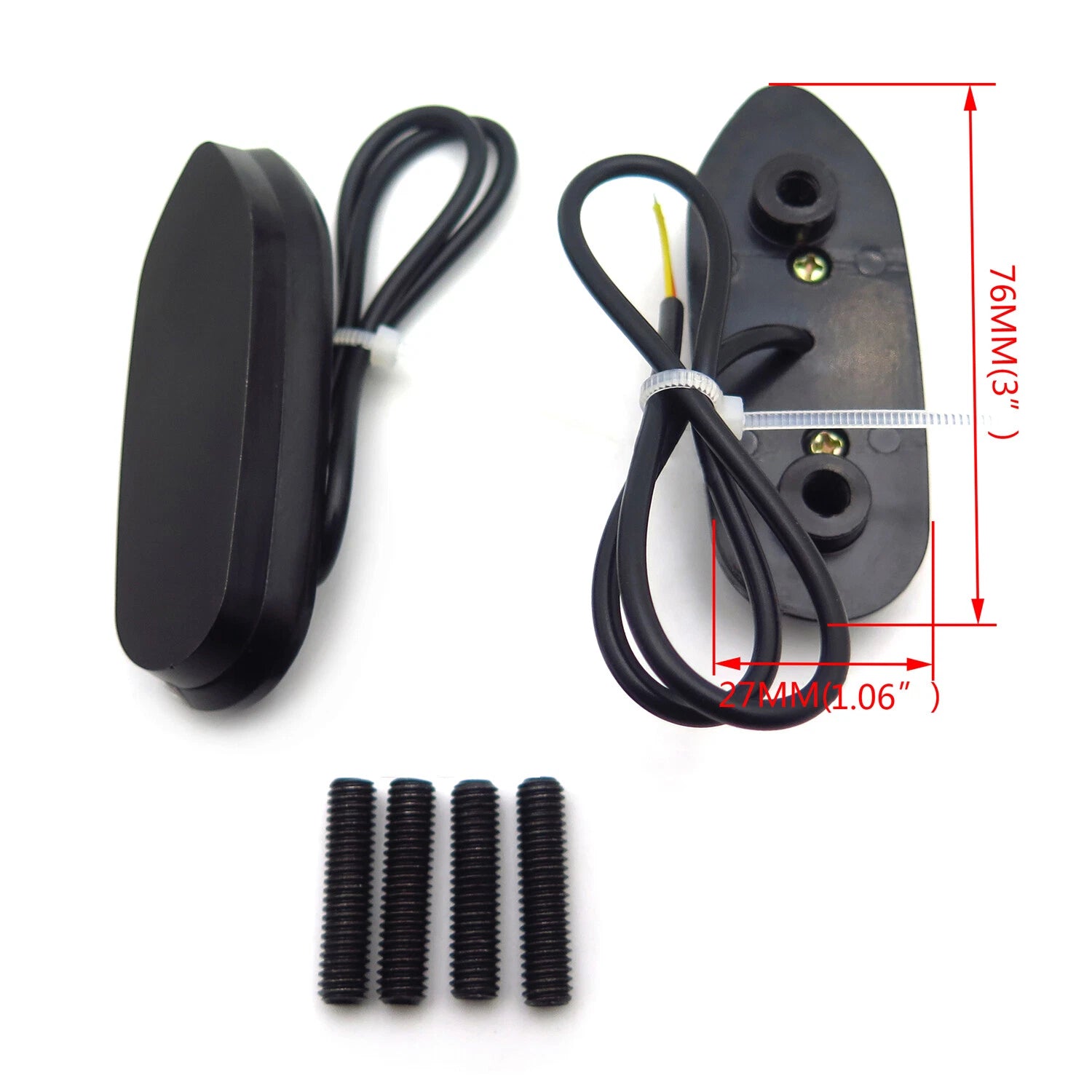 LED Signal Black Mirror Block Off Base Plate for Suzuki GSXR1000 (2005–2008) & GSX (2006–2012)