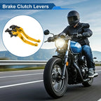 Adjustable Short Brake Clutch Levers for Honda VFR750 (1991–1997) - Gold Tone
