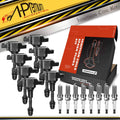 Set of 8 Ignition Coils & Iridium Spark Plugs for Nissan Pathfinder (2008–2012)