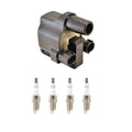Set of 4 Hitachi COP Ignition Coils & Bosch Double Platinum Spark Plugs for MPV (1990–1999)