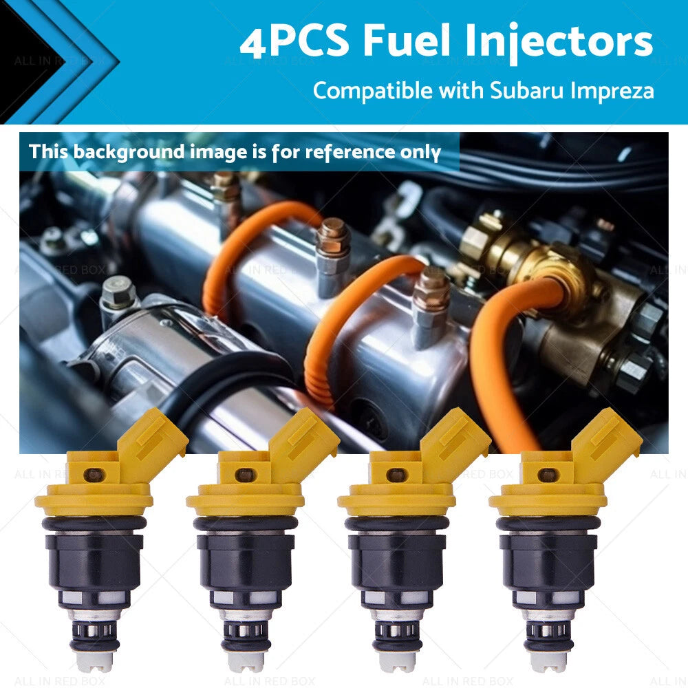 Set of 4 Fuel Injectors for Subaru Impreza WRX STI 2.5 (2005–2011) 16600-AA170