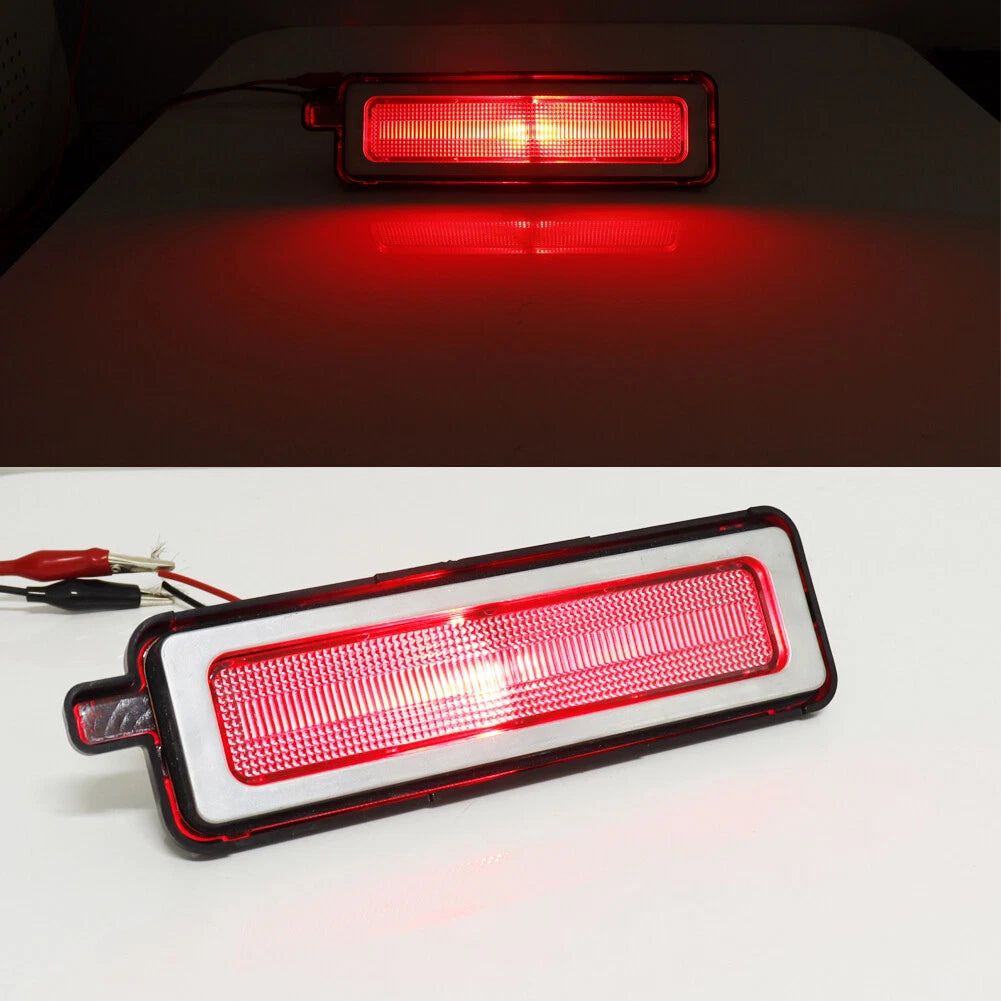 Clear Lens Side Marker Lights with Red LED Bulbs for Pontiac Firebird (1982–1992)