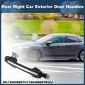 Rear Right Exterior Door Handle for Honda Accord (2003-2007) Silver Tone
