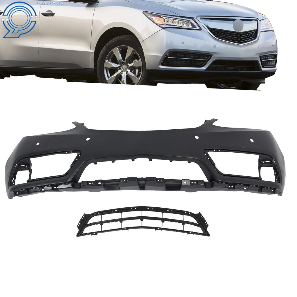 Front Bumper Cover with Lower Grille for Acura MDX (2014–2016)