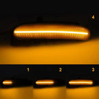 Sequential LED Side Mirror Turn Signal Light for Mercedes W203 C-Class (2000–2007)