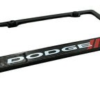Stripe ABS Real Carbon Fiber License Plate Frame for Dodge (2015–2024)