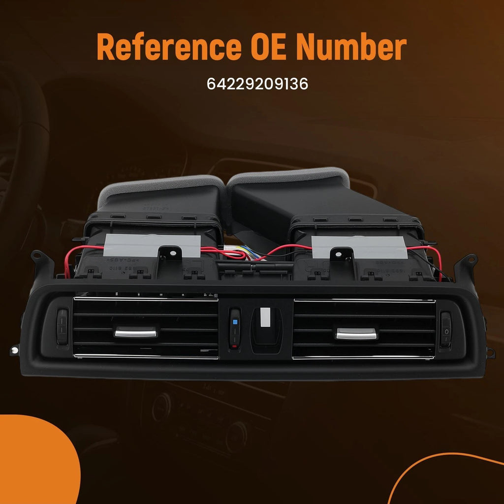Front Console Grill Dash AC Air Vent for BMW F10 520i 528i 530i (2011–2016)