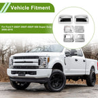 Mirror Cover Cap for Ford F-250/F-350/F-450/F-550 Super Duty (2008–2016)
