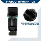 Mass Air Flow Sensor for Porsche Cayenne 2003-2006 V8 4.5L (2003-2006)