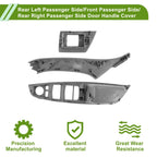 Door Panel Handle Pull Trim Cover for BMW 5 Series Gray (2011-2016)