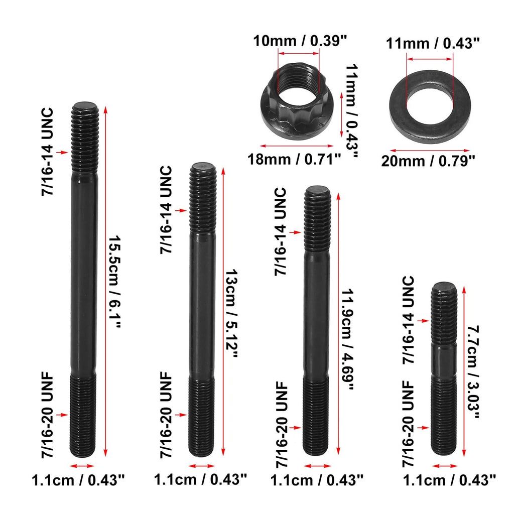 Cylinder Head Stud Kit for Chevy BBC 454 (1970–1990) 747709992549