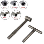 T Spanner Socket Wrench Set of 5 for Motorcycle Engine (3/3.5/4/9/10mm)