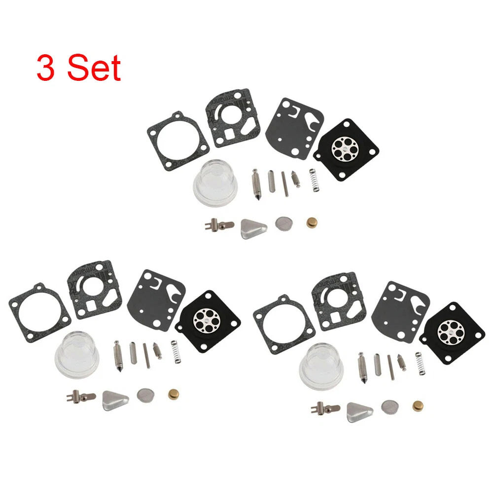 3X Carburetor Repair Kit for Zama C1Q C1U RB-47 Poulan Craftsman Trimmer Blowers