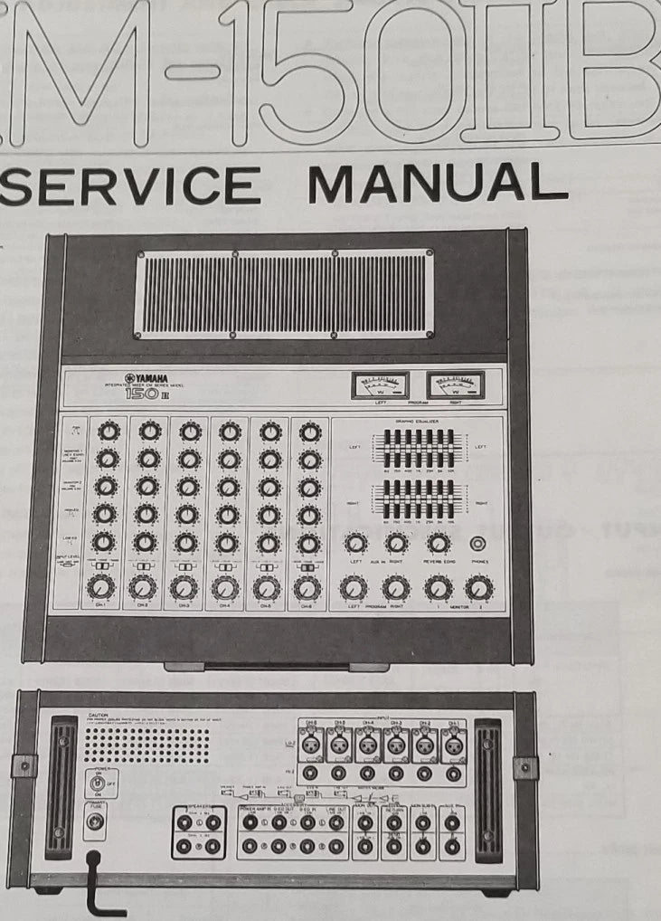 Service Manual for Yamaha M-150IIB (Vintage)