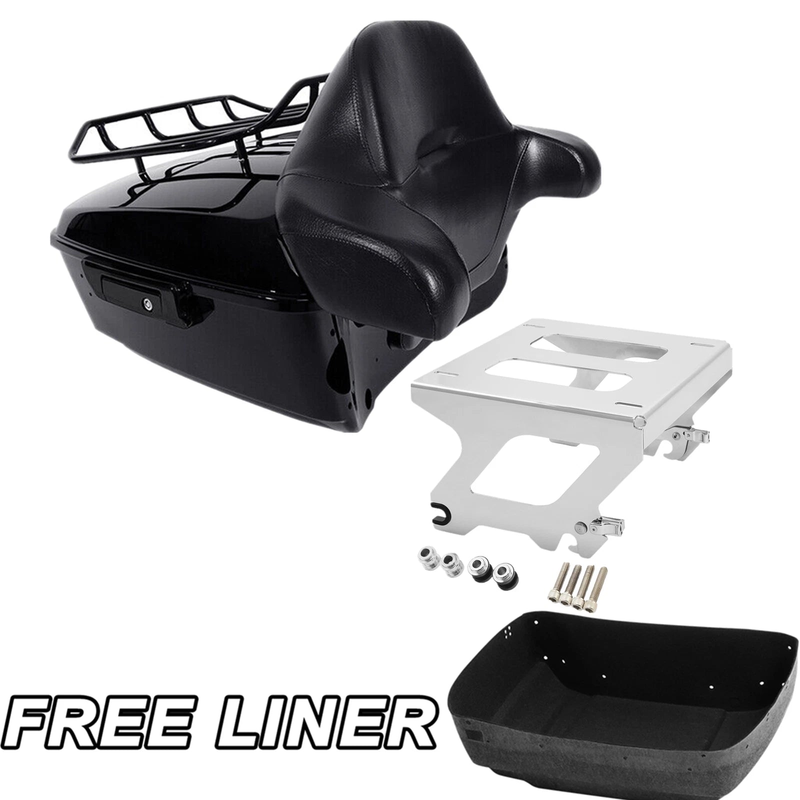 Trunk Backrest Pad for Harley Low Rider FXLR (2018–2025)