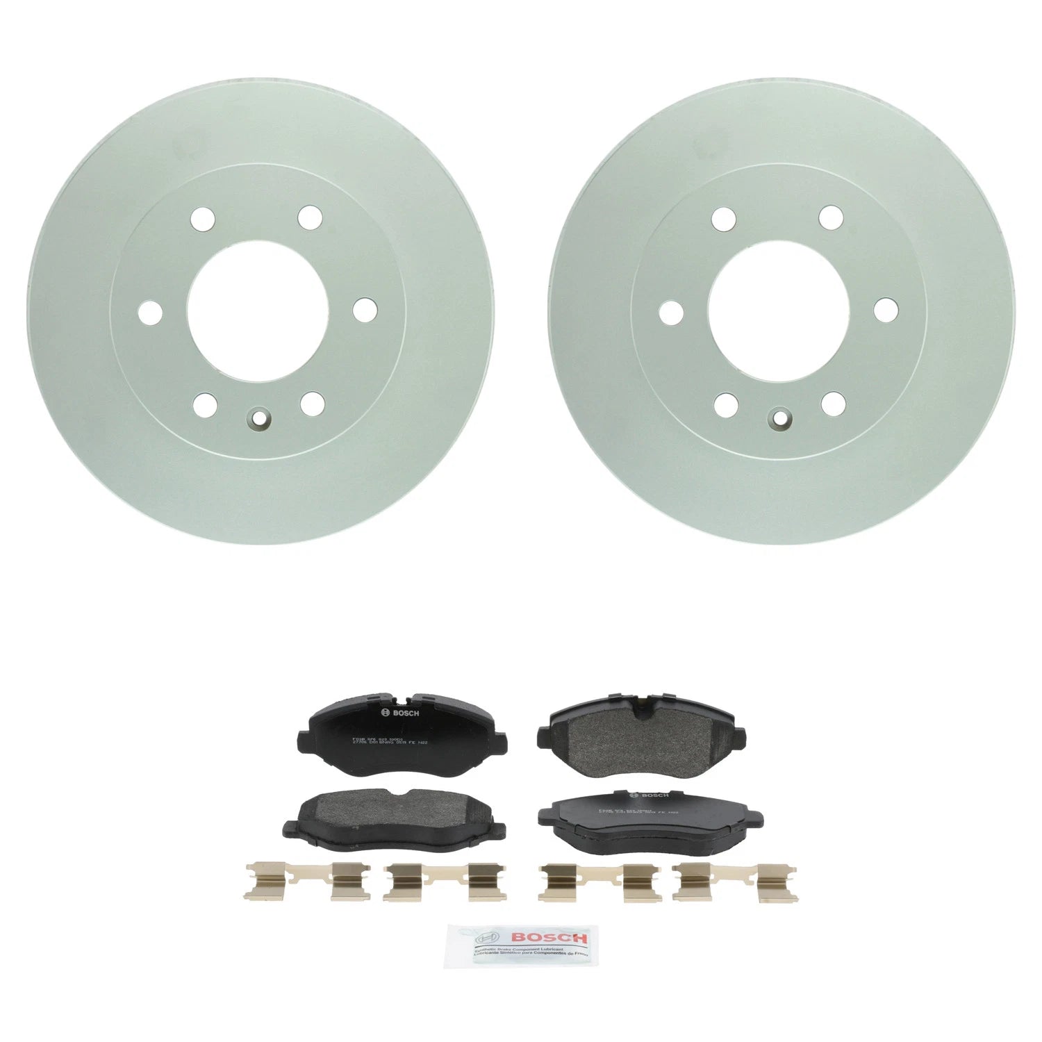 Bosch Front Rotors & Semi-Met Disc Brake Pad Kit for Sprinter 2500 (2010–2018)