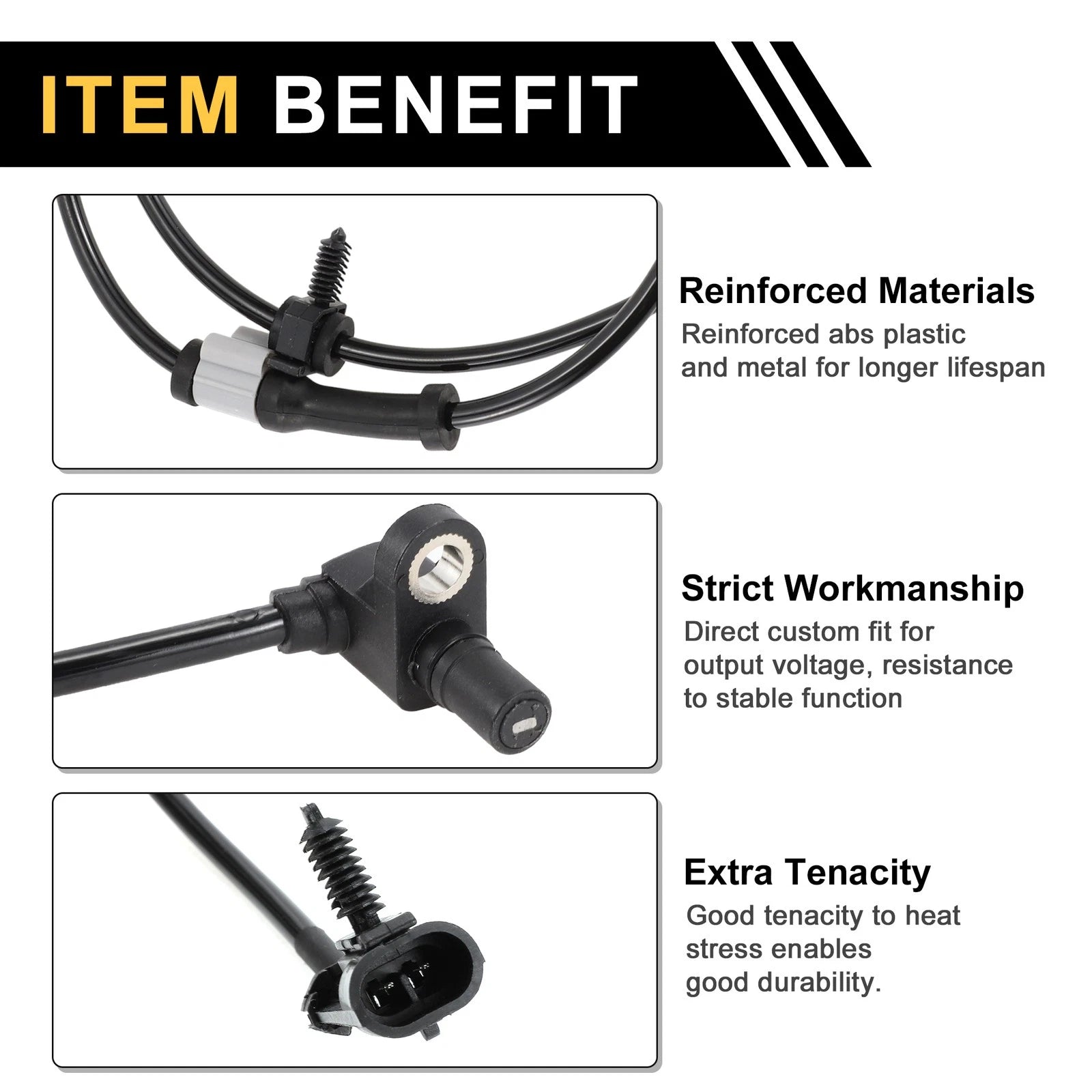 ABS Wheel Speed Sensor No. 15037208 for Chevrolet Silverado 2500 (2001–2004)